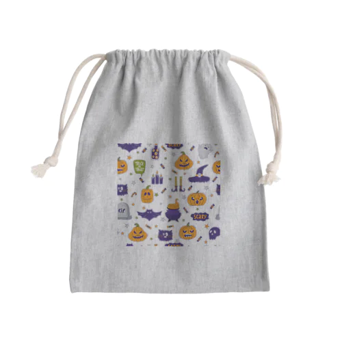 ハロウィンデコ Mini Drawstring Bag