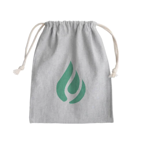 緑の炎 Mini Drawstring Bag