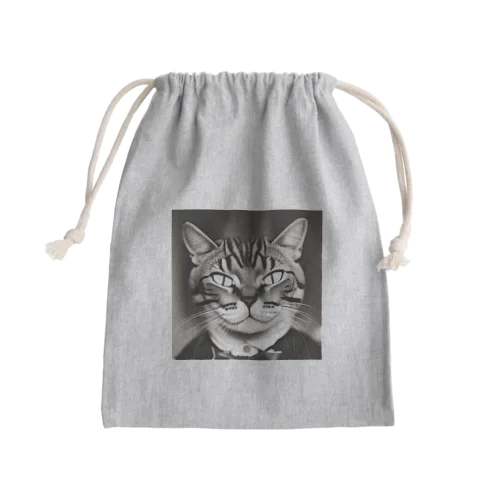 ハンサムキャット Mini Drawstring Bag