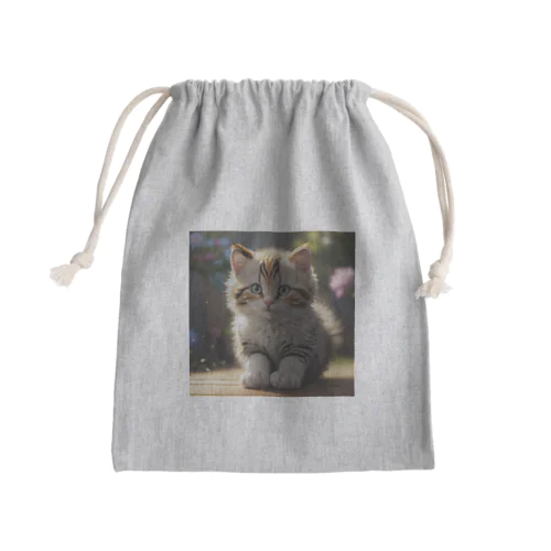 愛くるしい猫目線 Mini Drawstring Bag