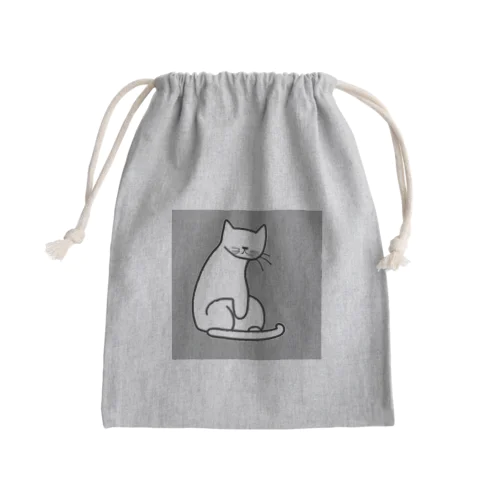 見守りネコちゃん Mini Drawstring Bag