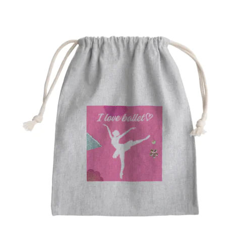 I love balletグッズ🩰 Mini Drawstring Bag