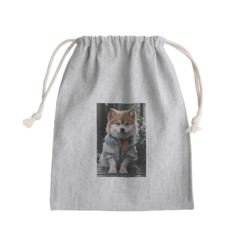 おしゃれな犬 Mini Drawstring Bag