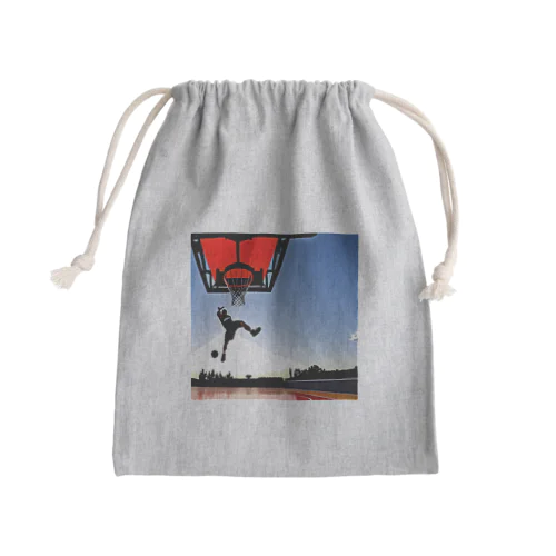 かっこいいバスケットボール Mini Drawstring Bag