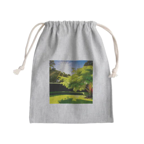 太陽とドラセナ Mini Drawstring Bag
