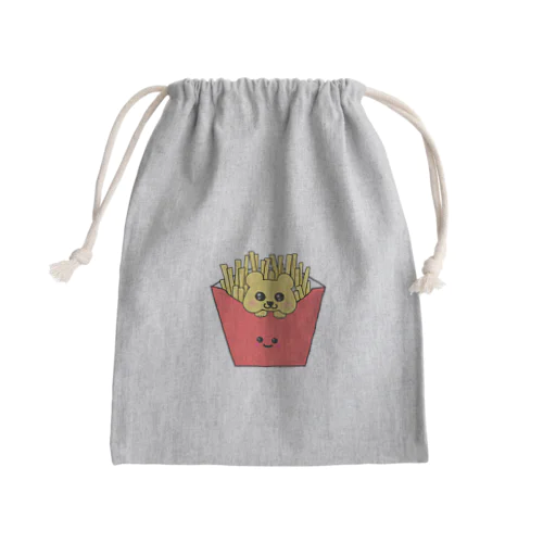 ポテくま Mini Drawstring Bag