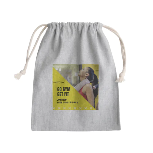 Let's go GYM....Yeeeessss Mini Drawstring Bag