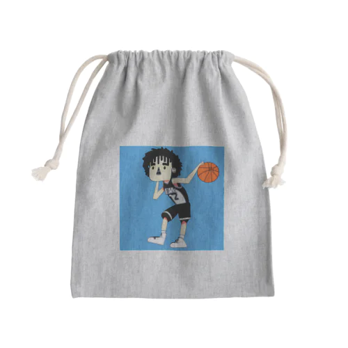 バスケットくん Mini Drawstring Bag