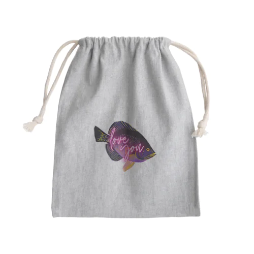 Love fish Mini Drawstring Bag