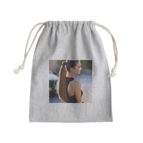 ポニーテールが素敵なAI美女のオリジナルグッズ Mini Drawstring Bag