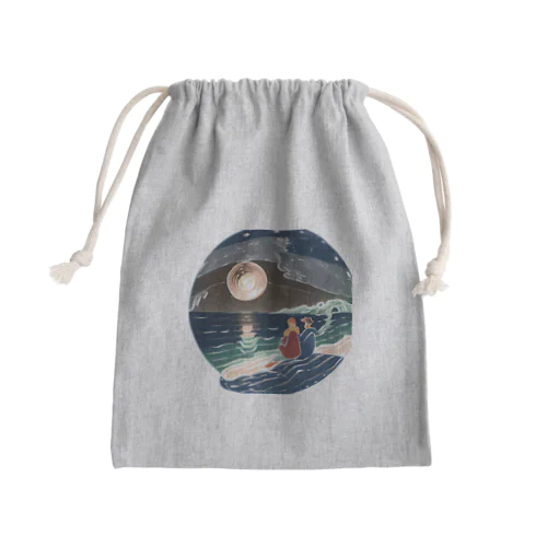 夜の海 Mini Drawstring Bag