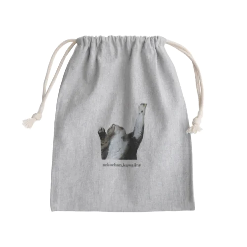 ねこちゃん可愛いね Mini Drawstring Bag