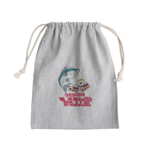 ファミコン堂　オサカナ店長 Mini Drawstring Bag