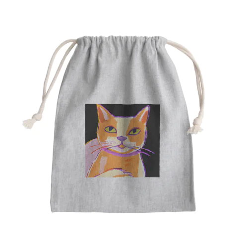 猫のイラストグッズ Mini Drawstring Bag