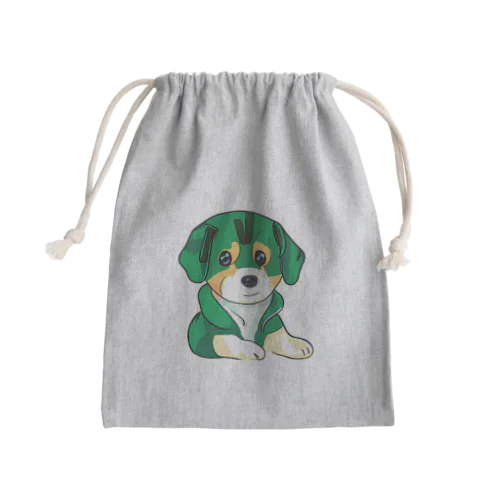 かわいい子犬 Mini Drawstring Bag