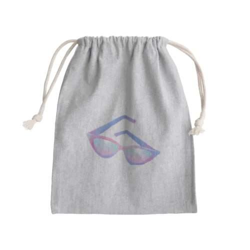 メガネくん Mini Drawstring Bag