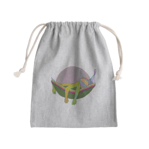 宇宙人シリーズ Mini Drawstring Bag