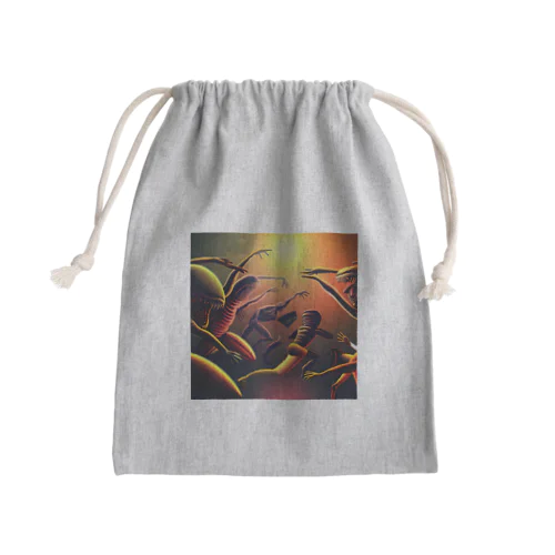 宇宙人シリーズ Mini Drawstring Bag