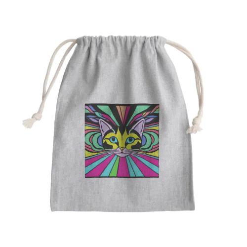 めちゃくちゃ可愛いネコ Mini Drawstring Bag