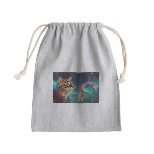 galaxy-neko Mini Drawstring Bag