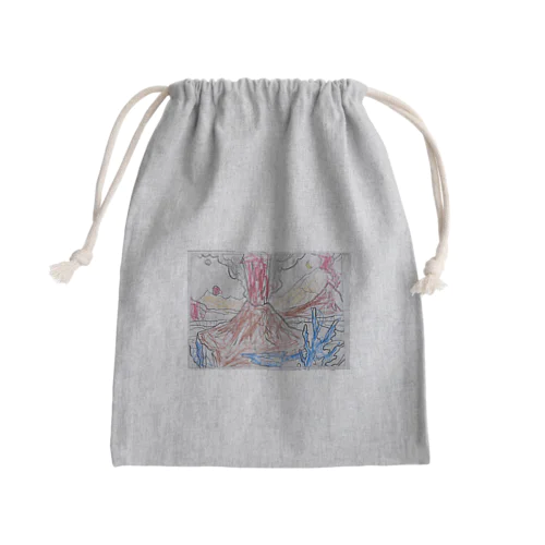 Volcano Mini Drawstring Bag