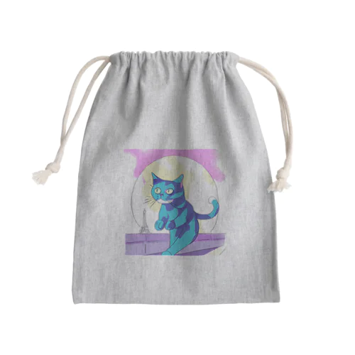 憧れのパリだ❗️ニャン Mini Drawstring Bag