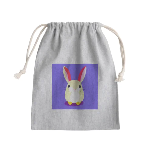 ふわふわのしあわせ Mini Drawstring Bag