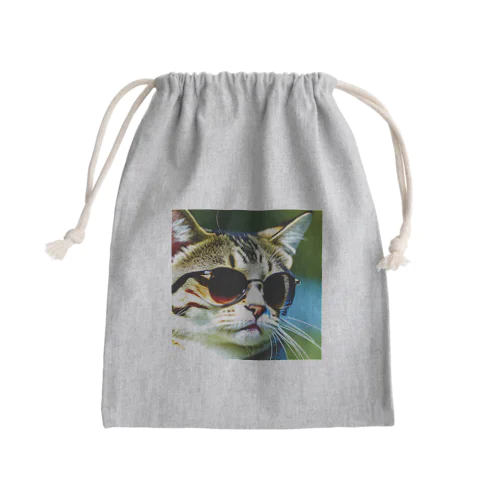 イカツイ猫さんのグッズ Mini Drawstring Bag