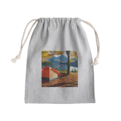 紅葉キャンプ Mini Drawstring Bag