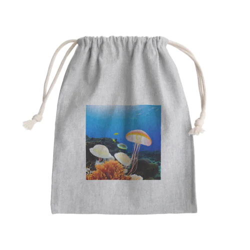 癒しのくらげ Mini Drawstring Bag