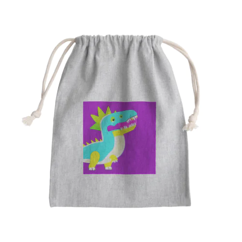 ポップな恐竜 Mini Drawstring Bag