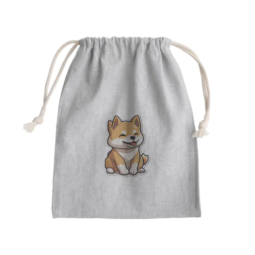 子ども好きの柴まるくん Mini Drawstring Bag