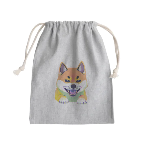 かっこいい柴犬くん Mini Drawstring Bag