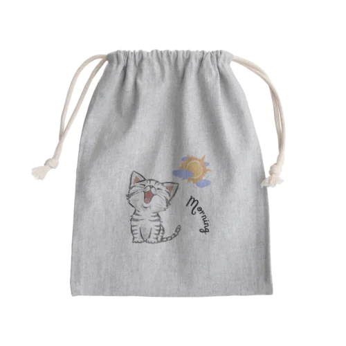 始まりの猫 Mini Drawstring Bag