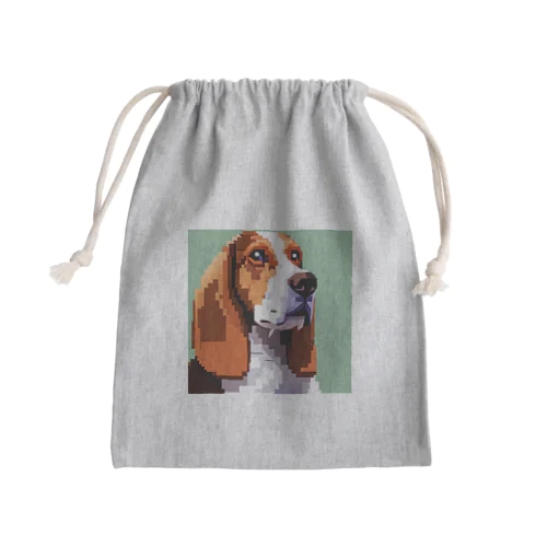 バセット・ハウンドだよ Mini Drawstring Bag