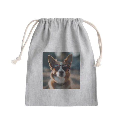 サングラスをかけたクールな犬 Mini Drawstring Bag