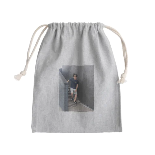 寝起き行ってらっしゃい Mini Drawstring Bag