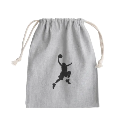 バスケットプレイヤーシルエット2 Mini Drawstring Bag