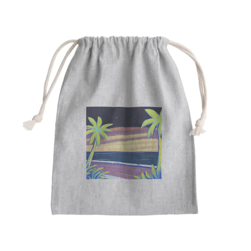 いつか見た帰り道の海 Mini Drawstring Bag