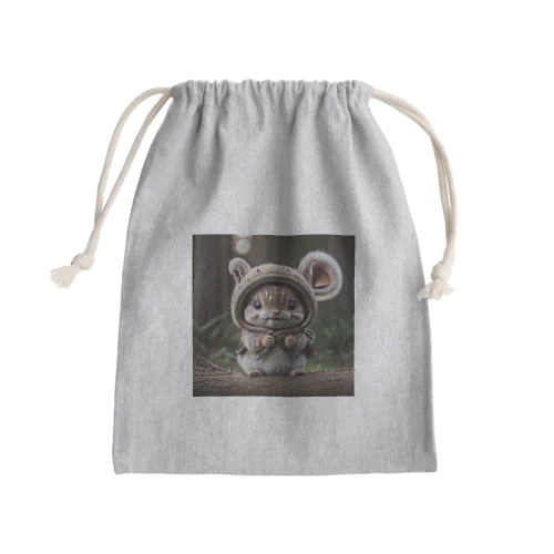 森のリスさん Mini Drawstring Bag