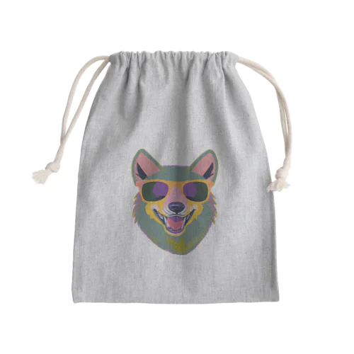 Fashionista Wolf Mini Drawstring Bag