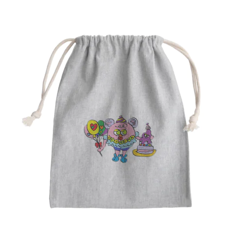 【パーティー】ナオコとミッチョン Mini Drawstring Bag