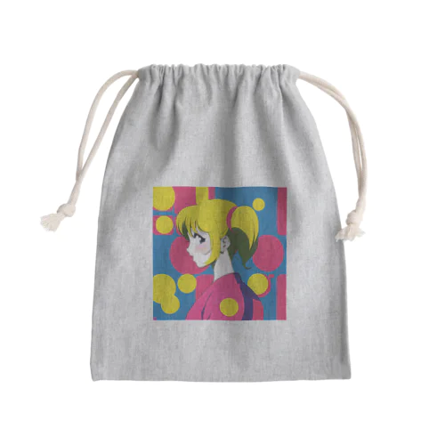 アメリカンポップ Mini Drawstring Bag