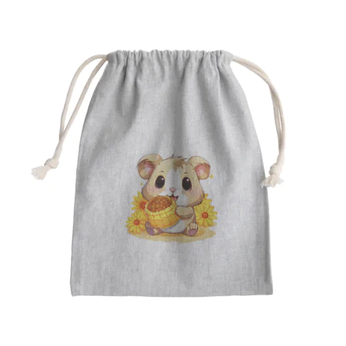 はむちゃん Mini Drawstring Bag