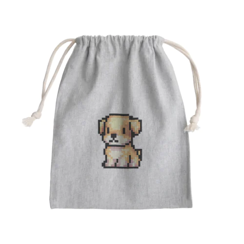 ドット絵の子犬 Mini Drawstring Bag