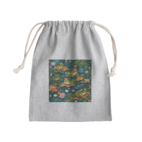 カエルアート Mini Drawstring Bag