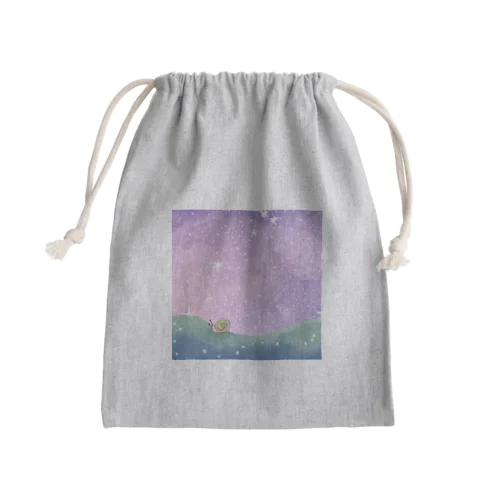 星空とカタツムリシリーズ④⭐ Mini Drawstring Bag