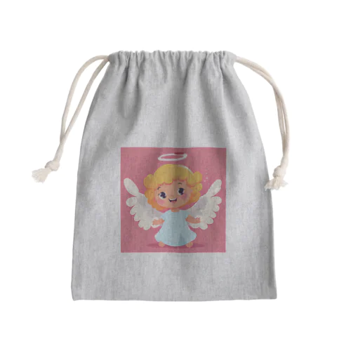 かわいい天使ちゃんグッズ Mini Drawstring Bag