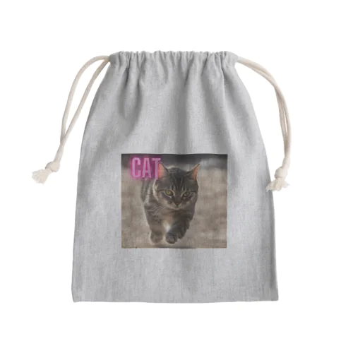 ピンクロゴCAT 狩猟風 Mini Drawstring Bag