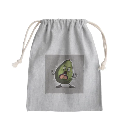 アングリーダンシングアボカド Mini Drawstring Bag